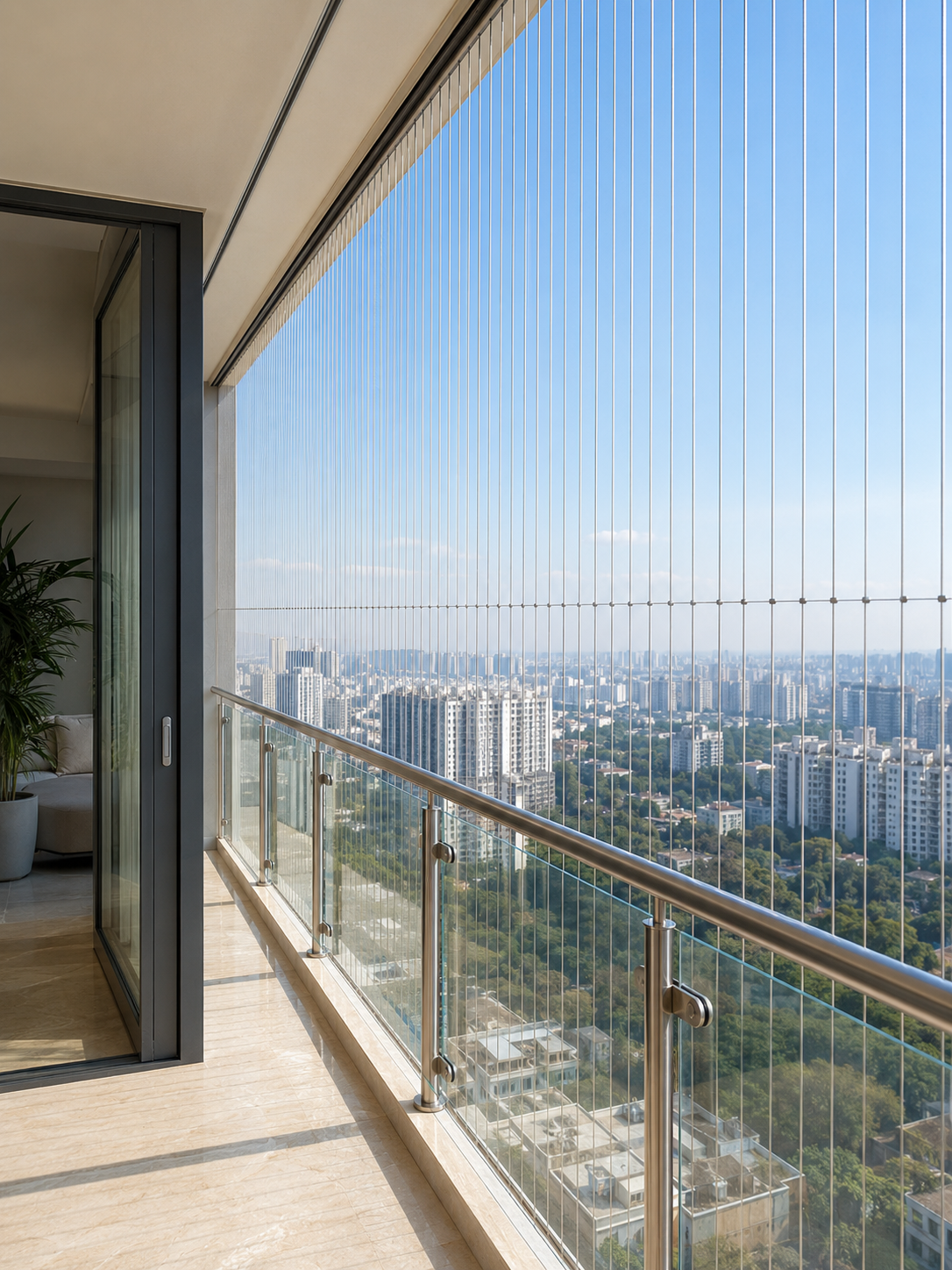 Balcony Invisible Grills